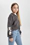 Hooded Zippered Sweatshirt for Girls B9553A824Sp - 5
