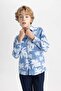 Boy's Polo Collar Patterned Long Sleeve Shirt Tyc2X42Zxn170631065815153 - 4