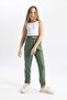 Girl's Elastic Waist Sweatpants Pocketed Jogger Pants Z8779A624Sm - 2