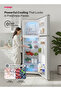 270L No Frost Inverter Refrigerator, Dark Silver, Glass Shelves, Fast Cooling, Energy Saving - 6