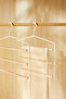 2 Pcs 3-Tier Wooden Support Matte White Metal Clothes Garment Rack, Clothing Rack 32X36.5X0.47 - 3
