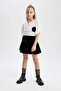 Girls Christmas Themed Short Sleeve Print Blouse B4054A823Wn - 2