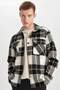 Relax Fit Checkered Cotton Long Sleeve Shirt Z0639Az24Sp