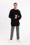 Regular Fit Crew Neck Crochet Perforated Knitwear Sweatshirt C0013Ax23Wn - 2