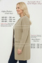 Knitwear Women's Plus Size Angora Soft Thick Mother Winter Light Mink Cardigan - 3