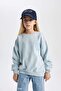 Relax Fit Crew Neck Sweatshirt for Girls B8238A823Wn - 4