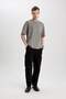 Comfort Regular Fit Comfortable Fit Crew Neck Washed Faded Effect Short Sleeve T-Shirt B9223Ax23Wn - 2