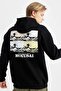Art Hokusai Boxy Fit Hooded Back Printed Sweatshirt B0371Ax23Cw