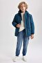 Boy's Water Repellent Hooded Fleece Lined down Jacket A2272A823Wn - 5