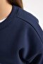 Girls' Crew Neck Soft Furry Thick Sweatshirt B2507A823Wn - 5