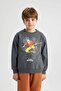 Regular Fit Long Sleeve Boys' Avatar the Last Airbender Hooded Cotton Sweatshirt B2216A823W - 3