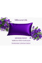 Violet Colored 1 Piece 100% Silk Pillowcase (50 cm -70 cm) with Zipper