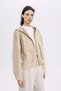 Water Repellent Seasonal Coat Oversize Wide Fit Hooded Zippered A8577Ax24Sp - 3