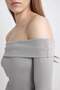 Fitted Corded Fabric Ribbed Knit Long Sleeve T-Shirt C0686Ax23Cw - 5
