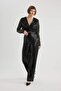 Wide Leg Elastic Waist Sequined Fabric Trousers B6654Ax23Wn - 3