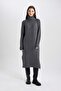 Regular Fit Turtleneck Long Sleeve Dress C1932ax23wn