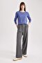 Regular Fit Crew Neck Soft Textured Basic Plain Knitwear Sweater F7091Az23Wn - 2