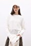 Crochet Fit Crew Neck Long Sleeve Crochet T-Shirt Tunic B3717Ax23Au