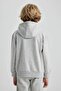 Boy's Hooded Printed Thick Sweatshirt B2054A823Wn - 7
