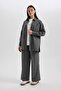 Wide Leg Wide Wide Leg Double Pleated Basic Plain Woven Classic Trousers B3586Ax23Wn - 5