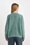 Oversize Wide Fit V-Neck Knitwear Cardigan K7886Az23Wn - 6