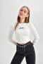 Fitted Corded Fabric Ribbed Knit Long Sleeve T-Shirt B3346Ax23Au - 4