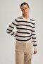 Regular Fit Striped Crew Neck Knitwear Cardigan A2138Ax23Wn - 3