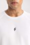 DeFactoFit Slim Fit Crew Neck Printed Athlete T-Shirt - 5