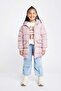 Girl's Waterproof Hooded Zippered Puffer Coats A2528A823Au - 6