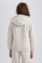 Girl's Hooded Soft Fleece Inside Sweat School Cardigan J0212A623Au - 5