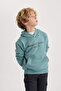 Boy's Printed Hooded Sweatshirt B5489A823Wn - 7
