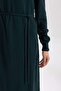 Regular Fit Half Turtleneck Basic Slit Long Sleeve Maxi Knitwear Dress A9807Ax23Wn - 5