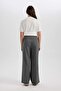 Wide Leg Wide Wide Leg Double Pleated Basic Plain Woven Classic Trousers B3586Ax23Wn - 8