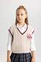 Girl's College Sweater A6031A823Wn - 4