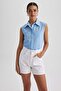 Oversize Fit Striped Premium Sleeveless Shirt A8846ax23hs