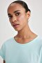 100% Cotton A-Line Crew Neck Combed Cotton Short Sleeve Dress B0655Axns - 6