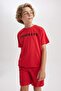 Oversize Bicycle Collar Label Printed Short Sleeve T-Shirt Boy's A9175A823Hs - 4