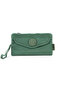 Krinkıl/Klinkır Waterproof 4 Zipper Patches Shoulder Strap Phone Carrying Case Clutch Bag Wallet Green 1115F