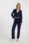Straight Fit Gabardine Trousers Cargo Pocket Pack High Waist B0458Ax23Au