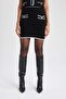 Fitted Knitwear Mini Skirt A7850Ax23Wn - 5