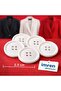 Trench Coat, Jacket, Coat, Cardigan Button 2.5 cm Stick Button 1 Pack 10 Pieces (White)