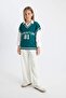 V-Neck School Knitwear Sweater for Girls A2893A823Au - 2
