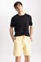 Regular Fit Basic Plain Bermuda Shorts A2348Ax23Sm - 3