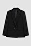 Oversized Wide Fit Double-Breasted Collar Buttoned Blazer Jacket B0357Ax23Au - 8