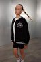 Girl's College Collar Thick Fabric Inside Soft Furry Bomber Cardigan A4816A823Au