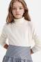 Turtleneck Knitwear Sweater for Girls R1953A623Wn
