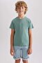Crew Neck Basic Plain Short Sleeve T-Shirt for Boys B0667A8Ns
