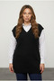 Plus Size V-Neck Short Sleeve Sweater Knitwear Blouse 302134 - 4