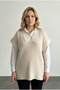 Plus Size V-Neck Short Sleeve Knitwear Sweater 302137 - 4