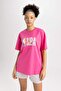 Nba Wordmark Oversized Wide Fit Crew Neck Short Sleeve T-Shirt A1711Ax23Sm - 3